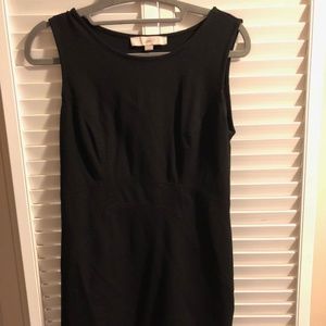 Ann Taylor Loft Black Fitted Dress Size 0